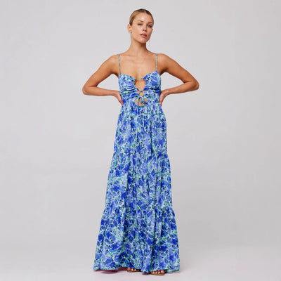 robe multicolore à coutures  imprimées