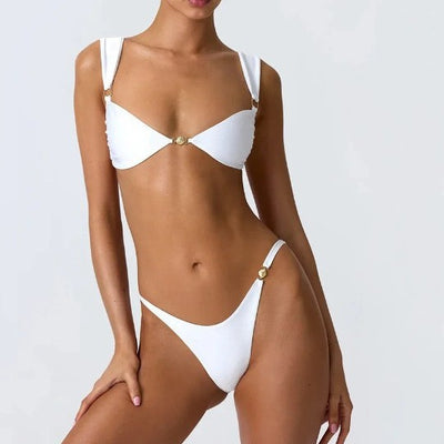 Maillot de bain bikini sans couture pour femmes