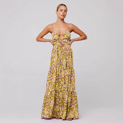 robe multicolore à coutures  imprimées