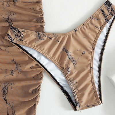  Bikini fendu Combinaison trois pièces